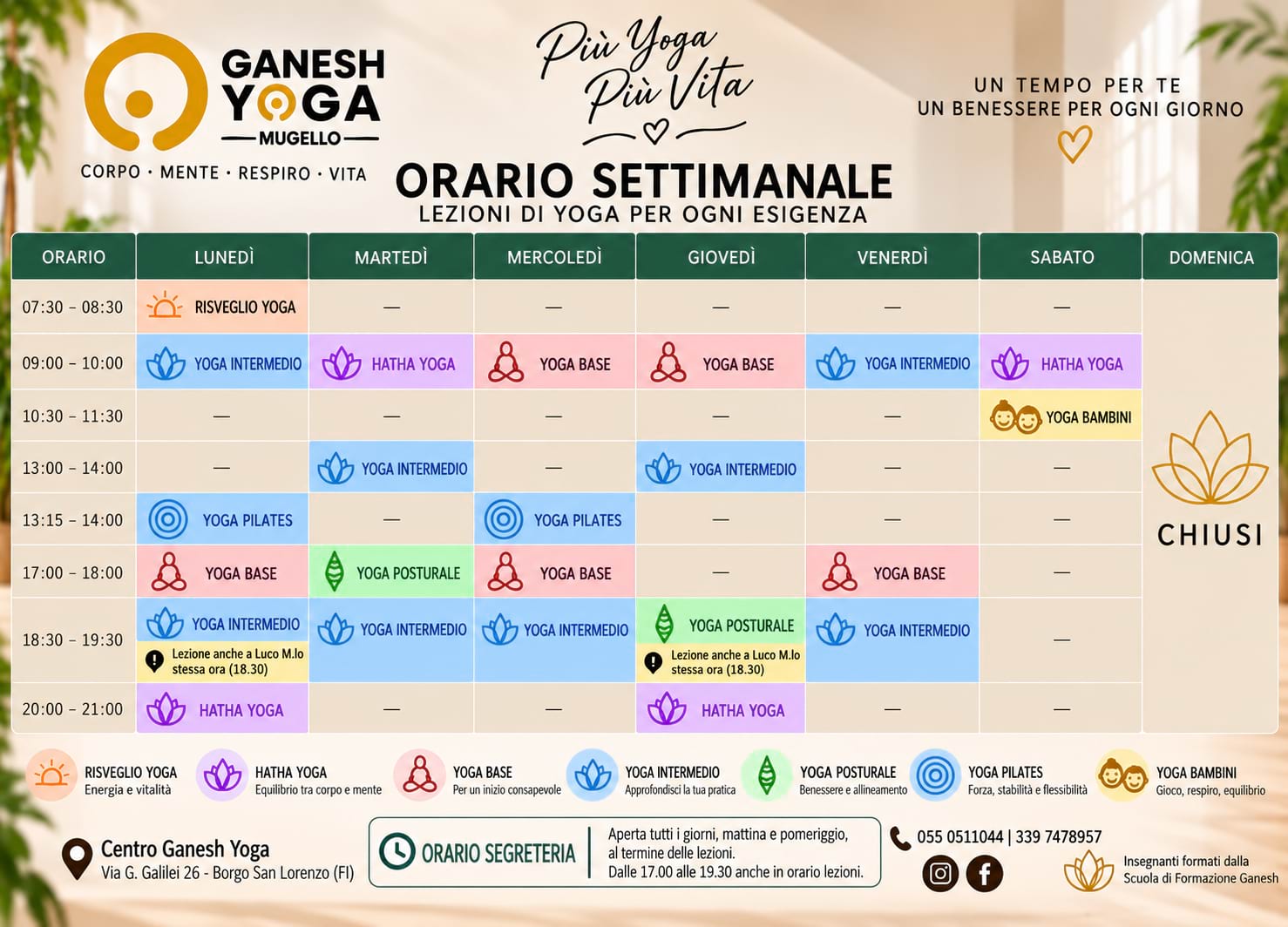 ganesh yoga mugello orario